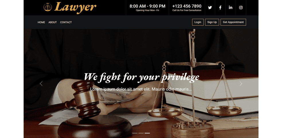 Laywer Website Project